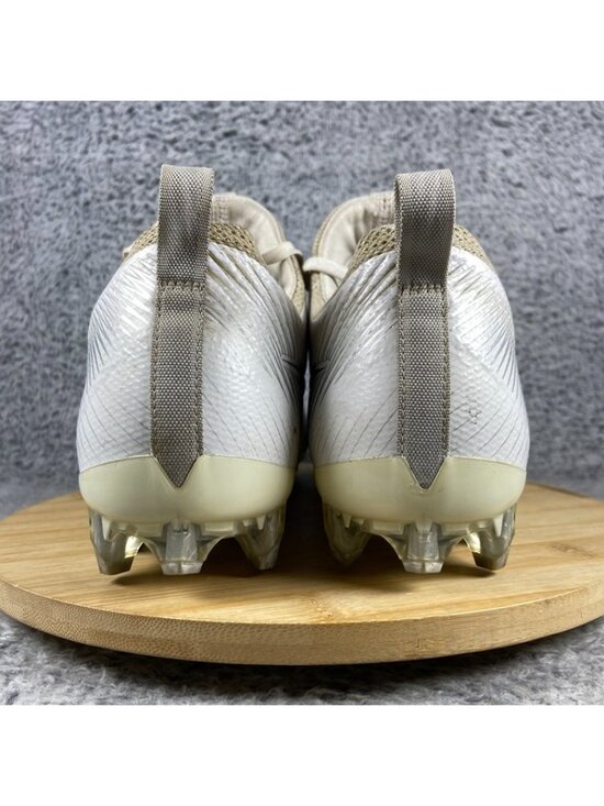 Nike Vapor Untouchable Pro Football Size 12 Men White Metallic Silver 833385-102